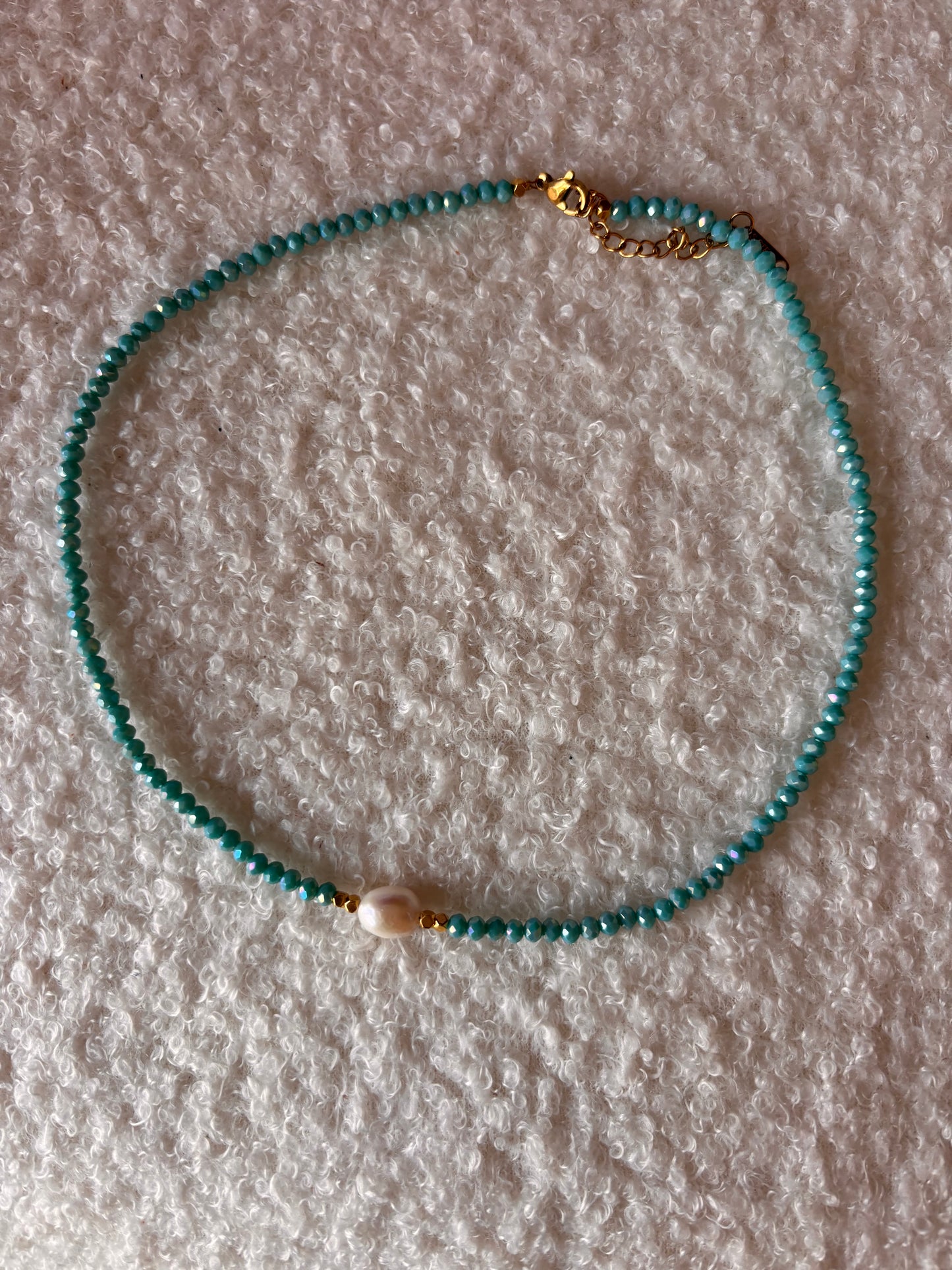 Colliers de perles bleu ✨