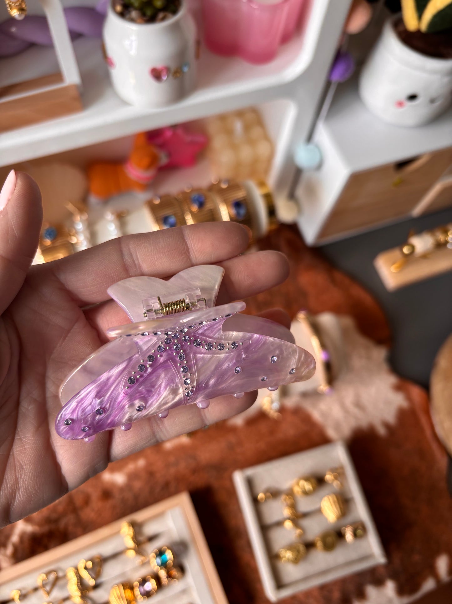 Pince à cheveux SIRÈNE rose