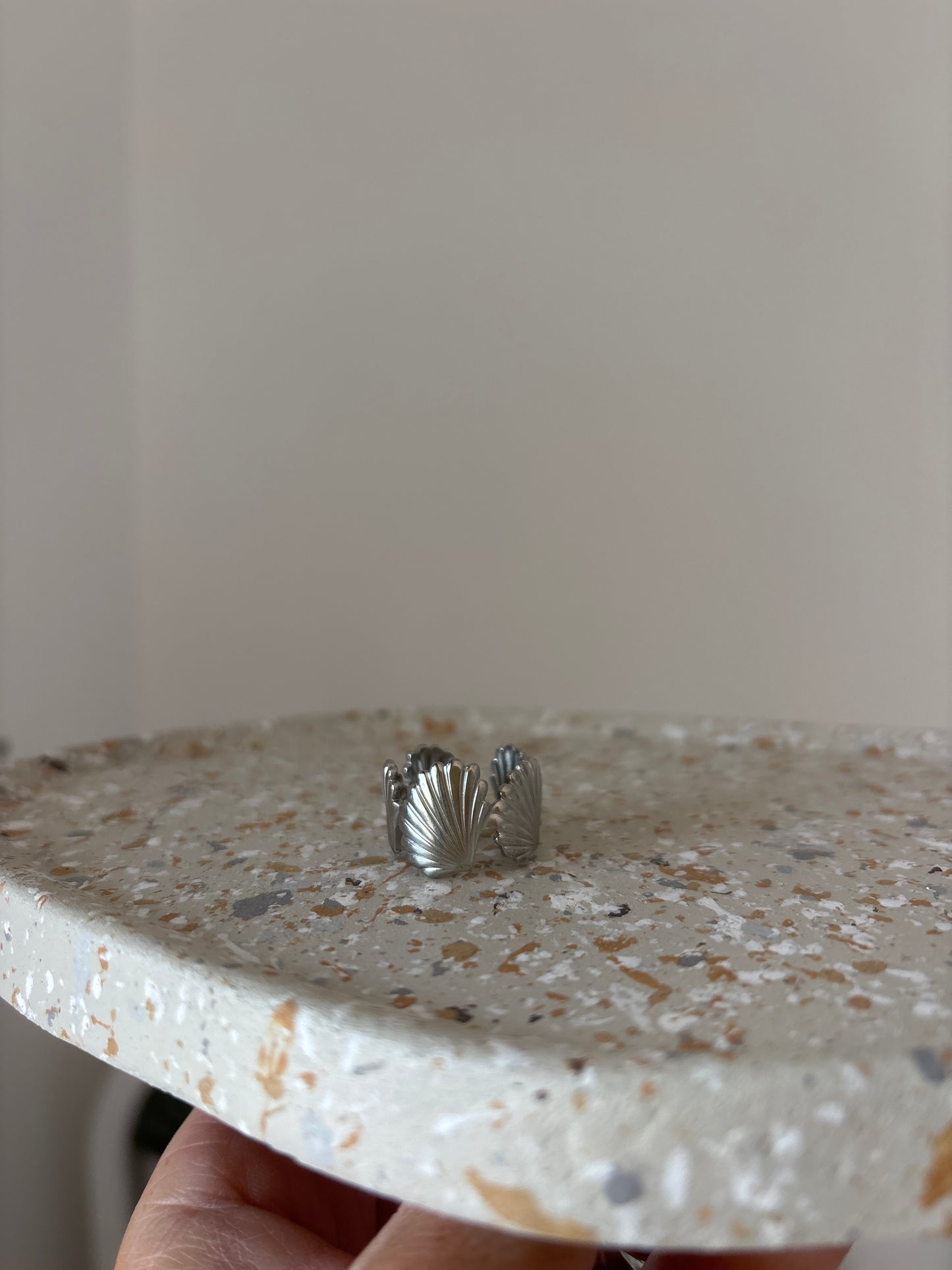 Bague COQUILLAGES argentée 💫