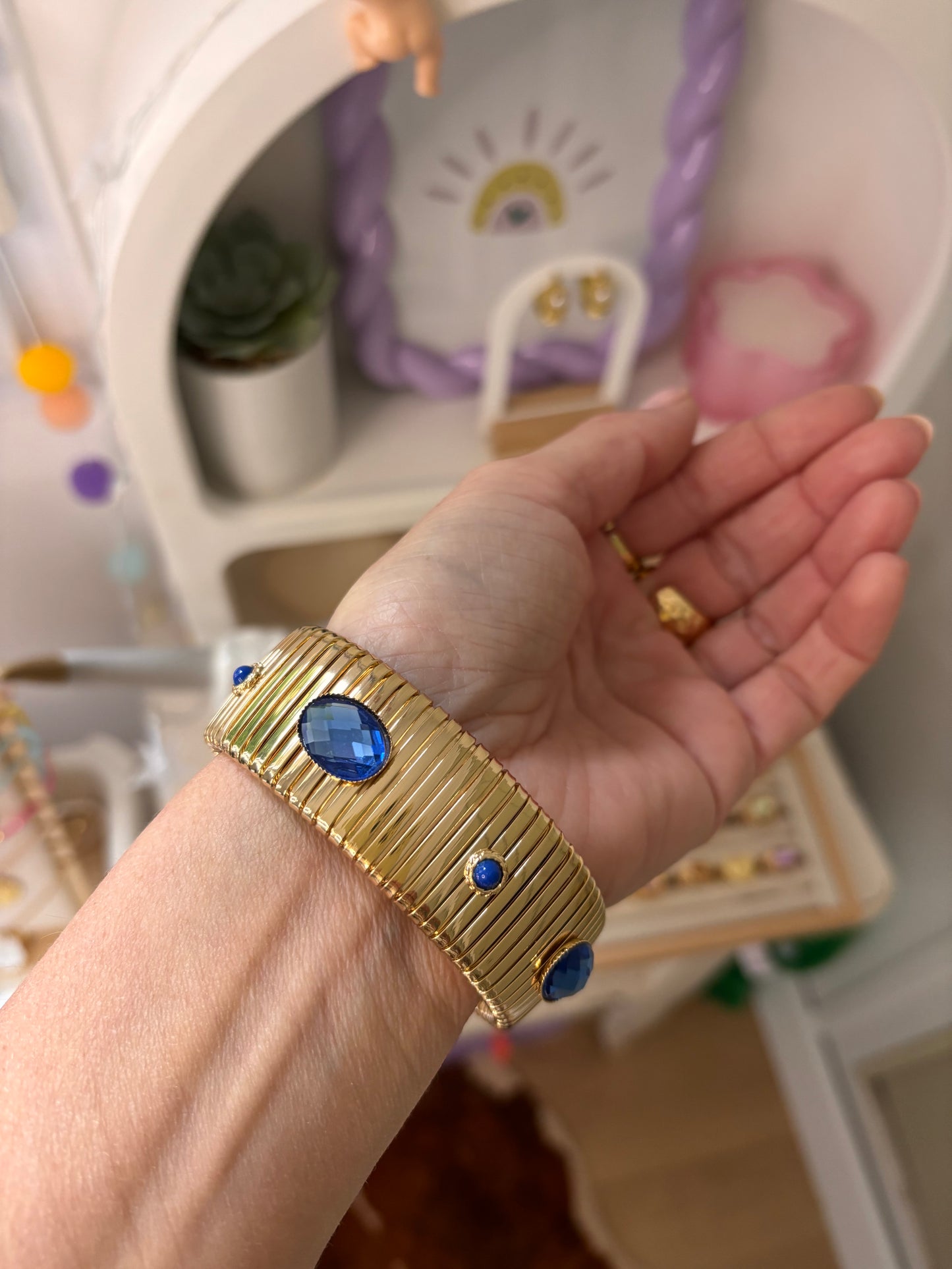 Bracelet PIERRA XL bleu