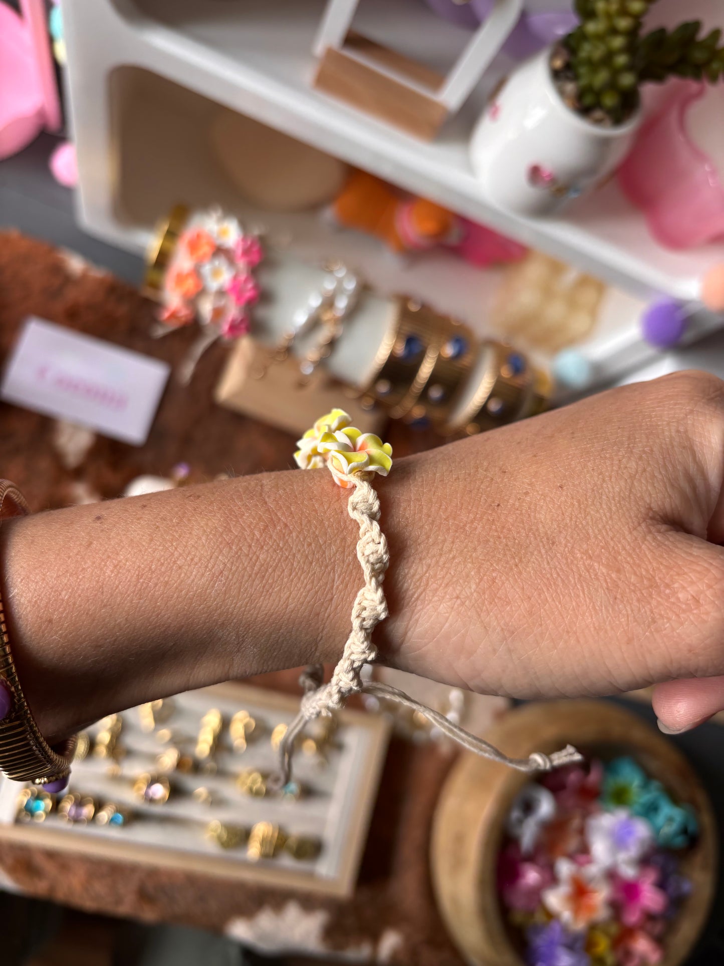 Bracelet MONOÏ jaune