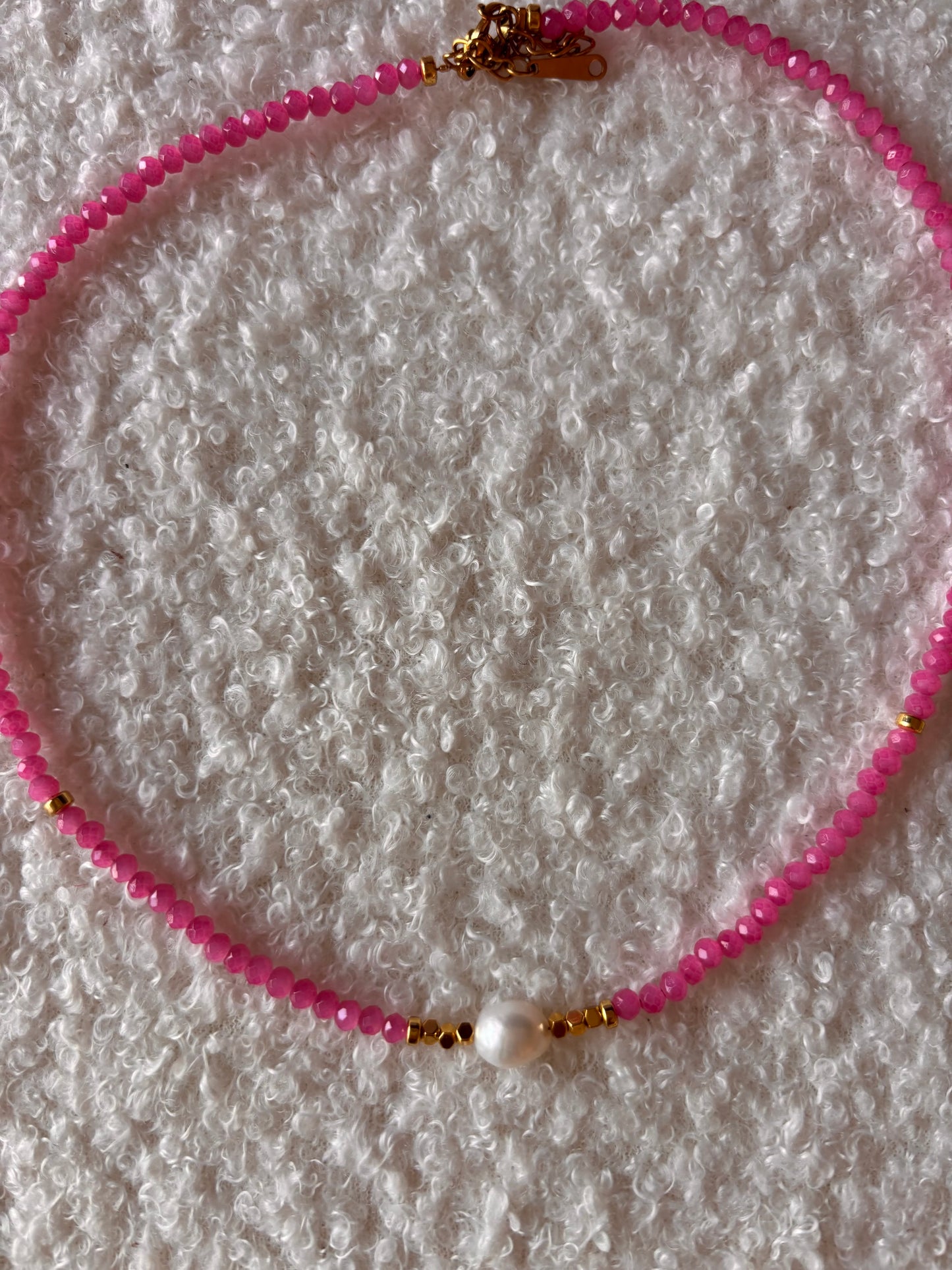 Colliers de perles rose 💕