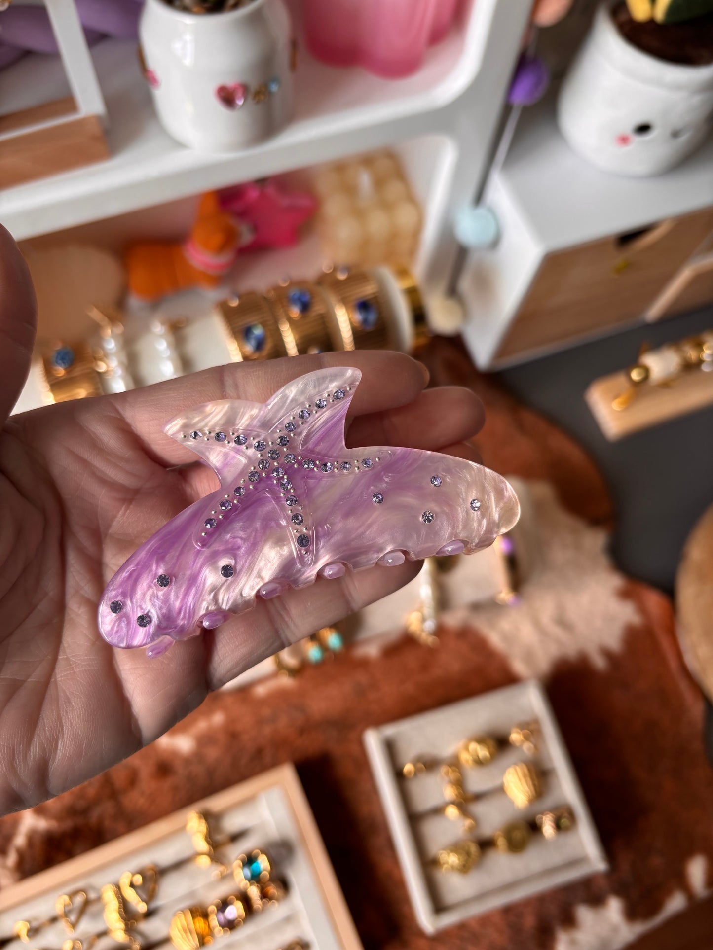 Pince à cheveux SIRÈNE rose