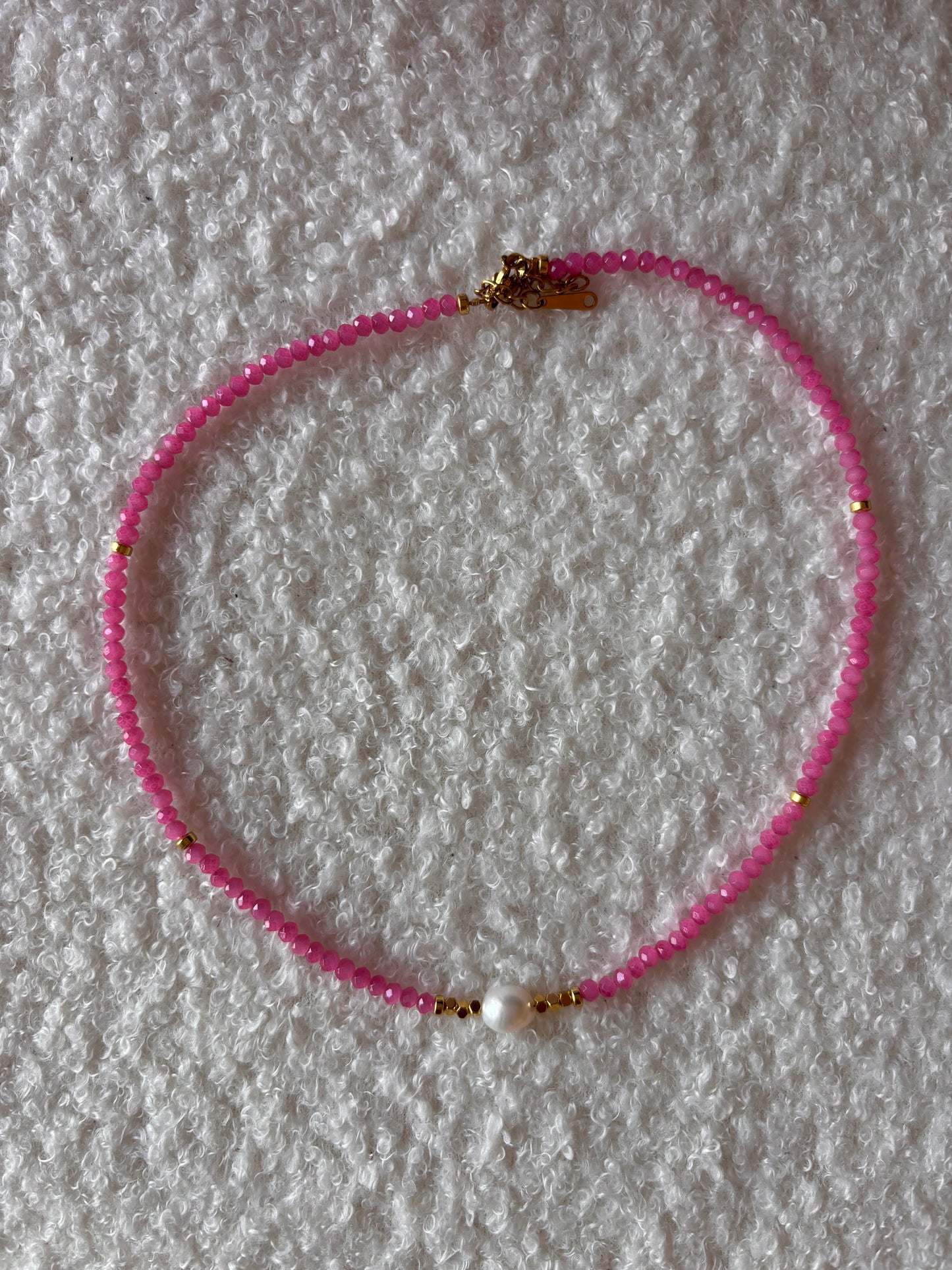 Colliers de perles rose 💕