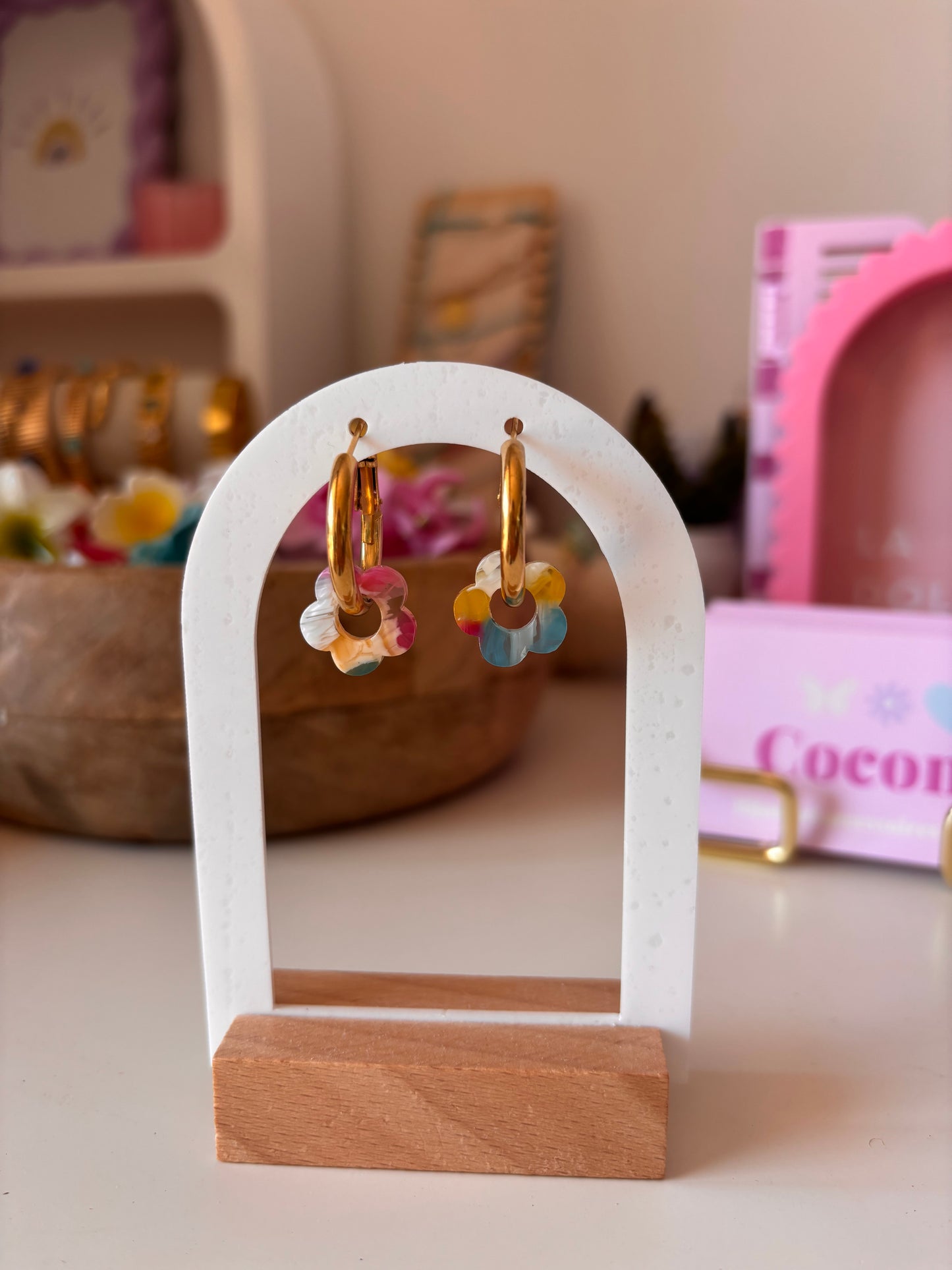 Boucle oreille FLORA color 🌸