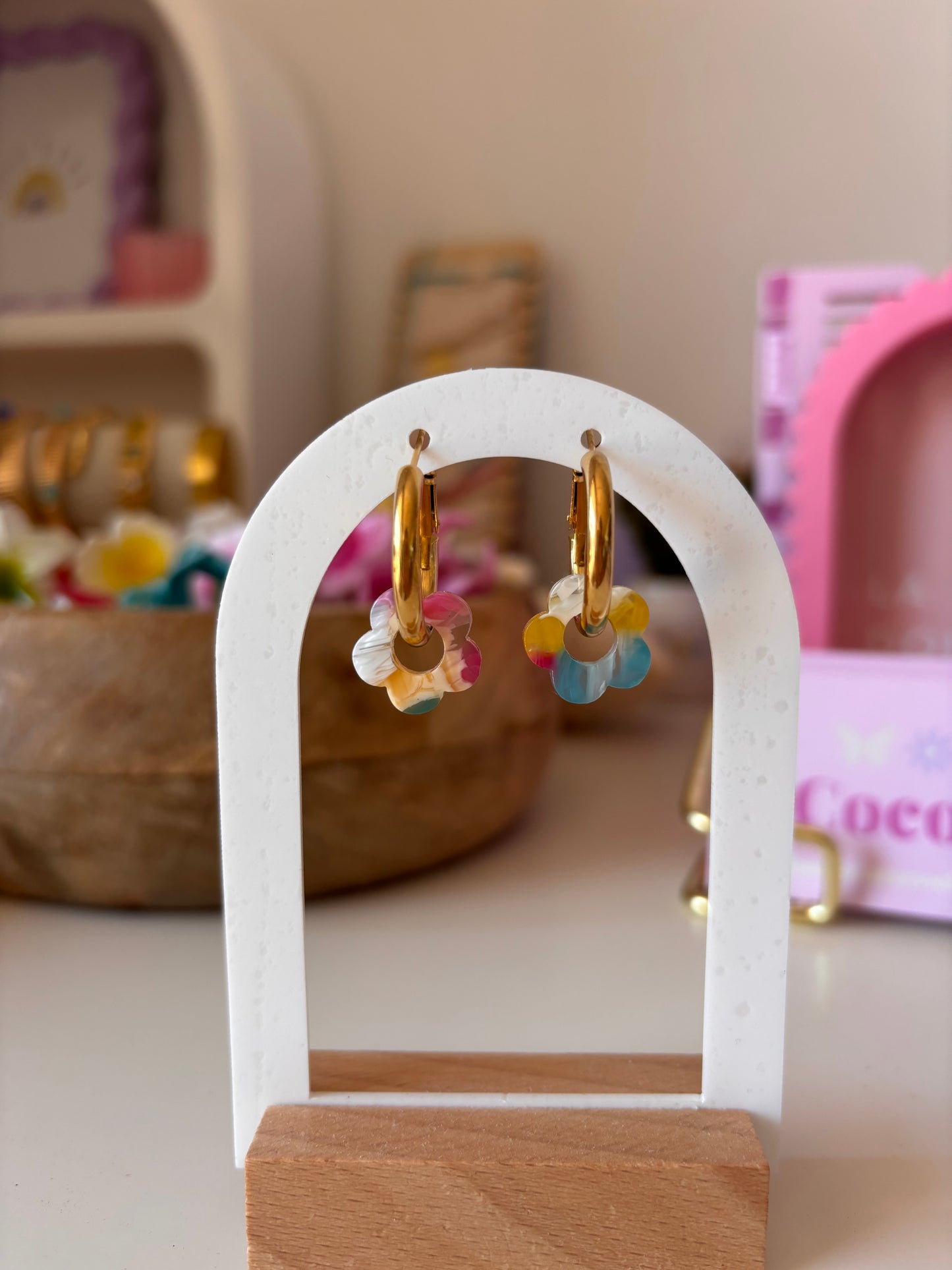 Boucle oreille FLORA color 🌸