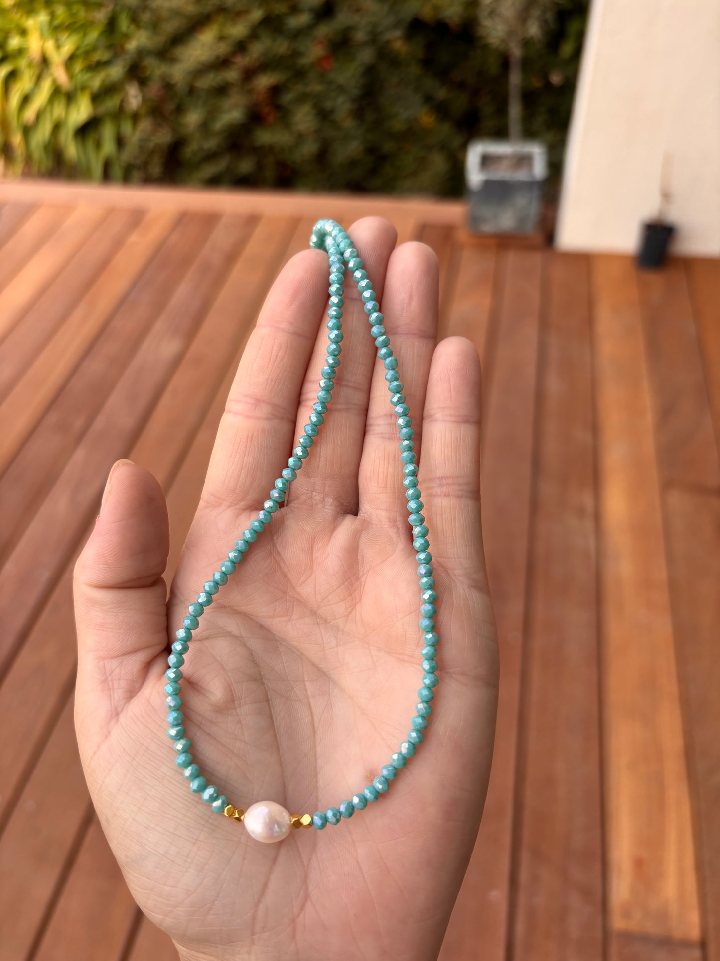 Colliers de perles bleu ✨