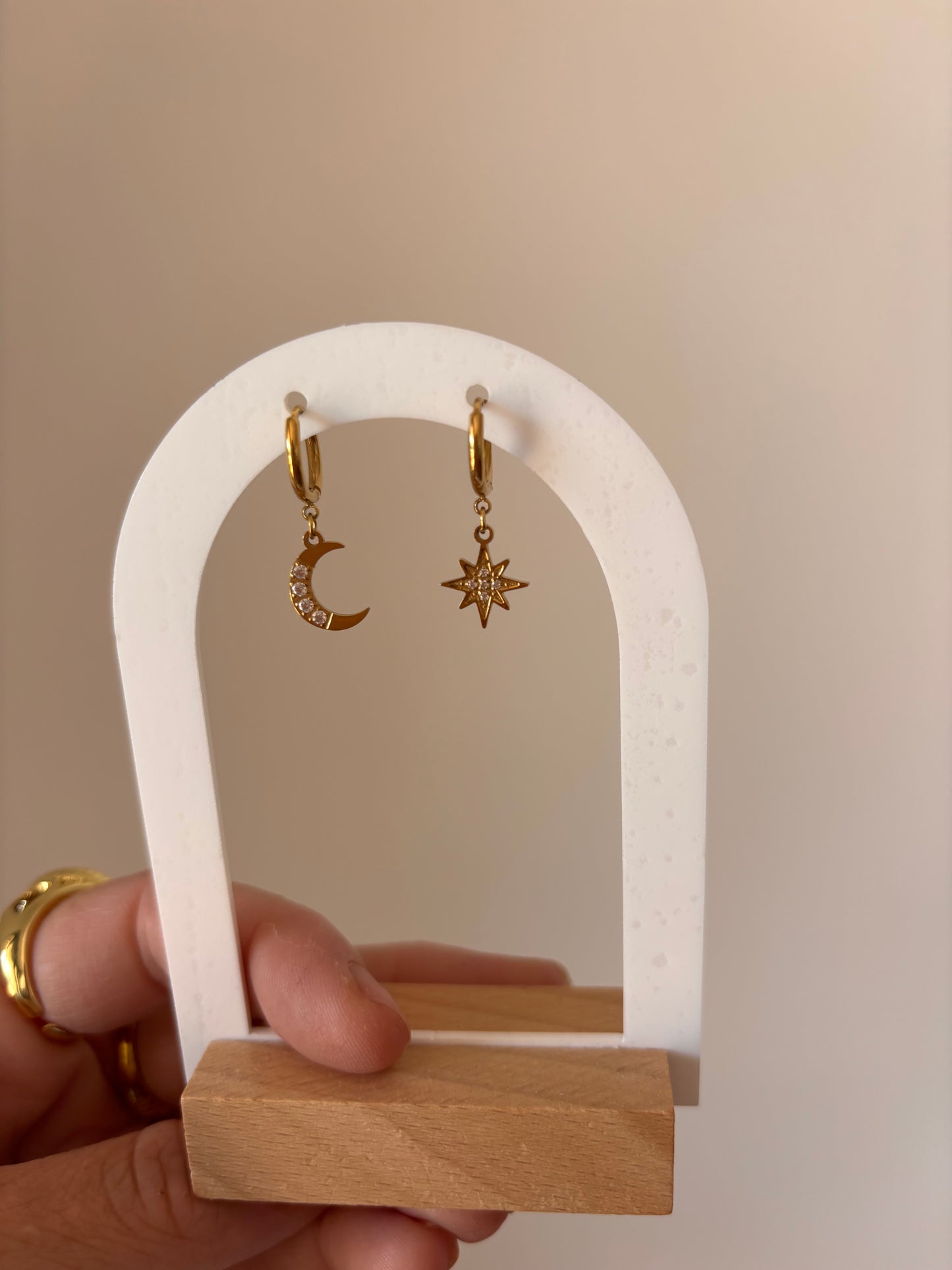 Boucles d’oreilles LOÛNA 🌙⭐️