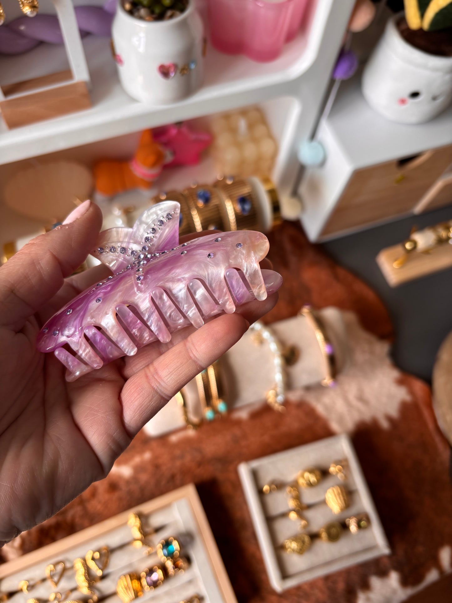 Pince à cheveux SIRÈNE rose