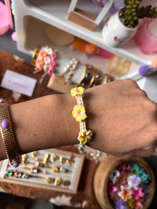 Bracelet MONOÏ jaune
