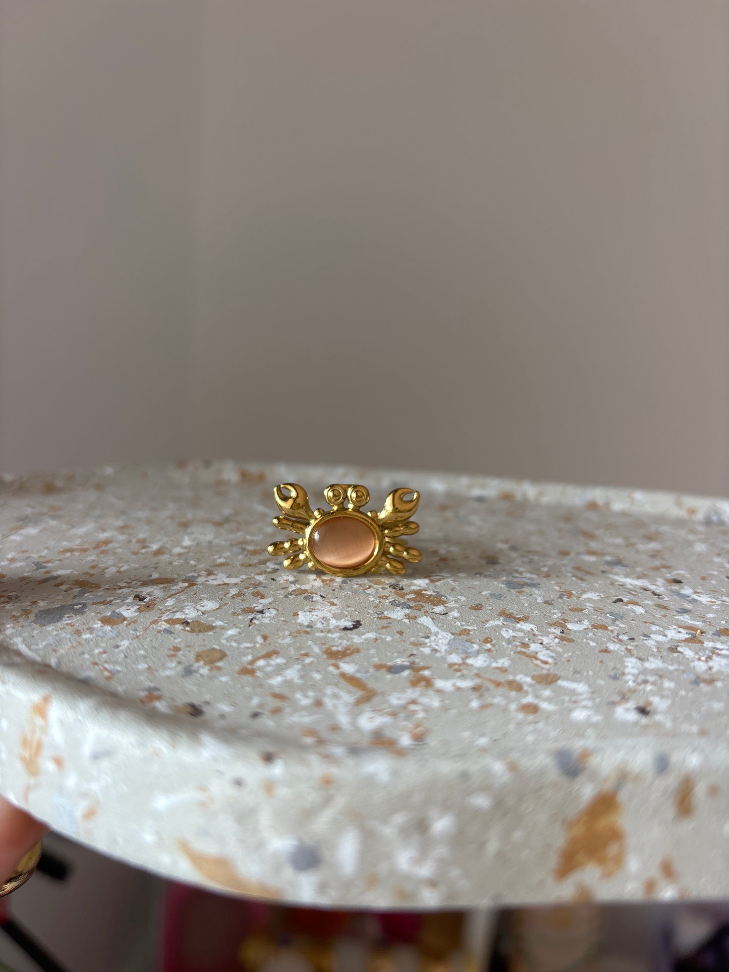 Bague Crabe 🦀 rose