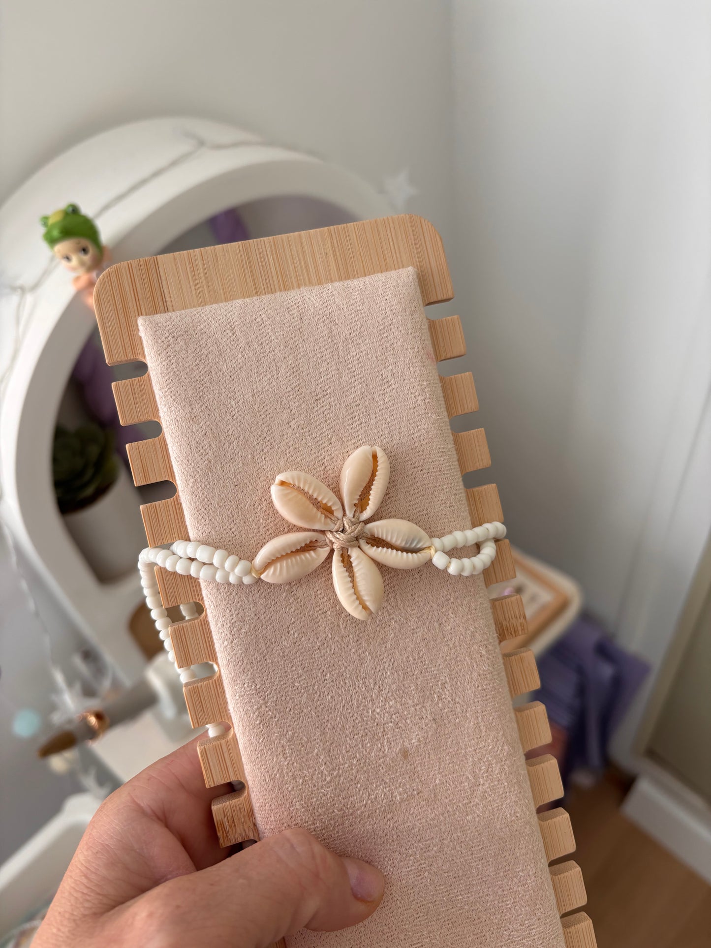 Collier coquillages BALI blanc