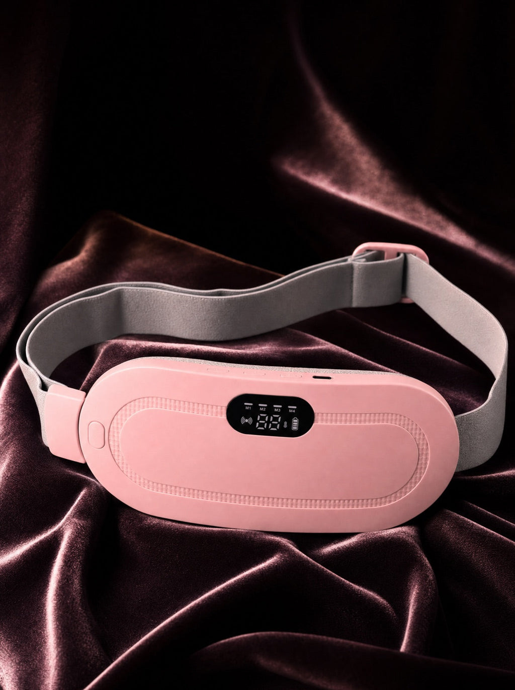 Ceinture LUNARA posée sur un velours prune