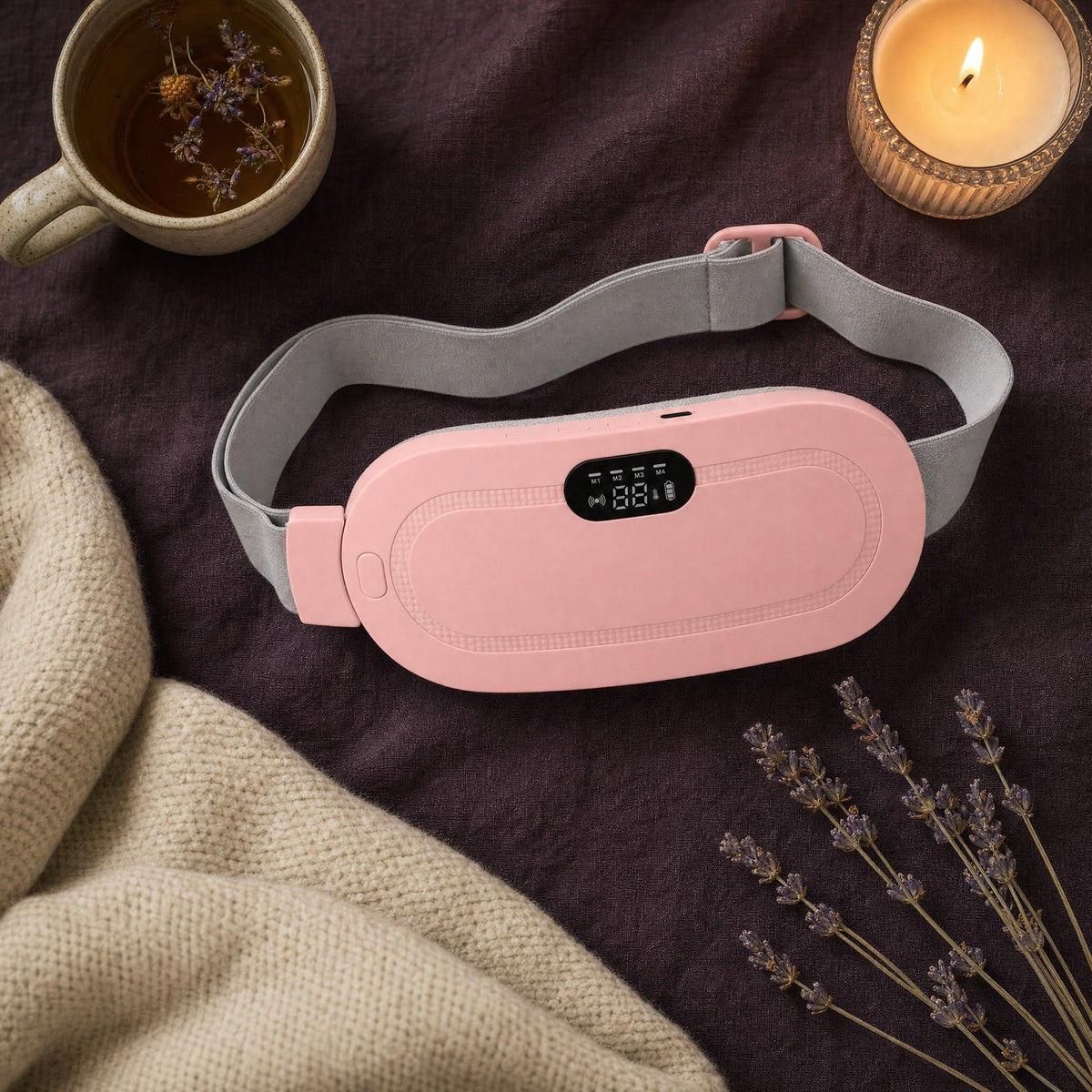 LUNARA avec une tisane, une bougie et de la lavande : le rituel du soir