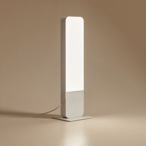 Lampe de luminothérapie HELIA 10 000 lux — vue studio minimaliste