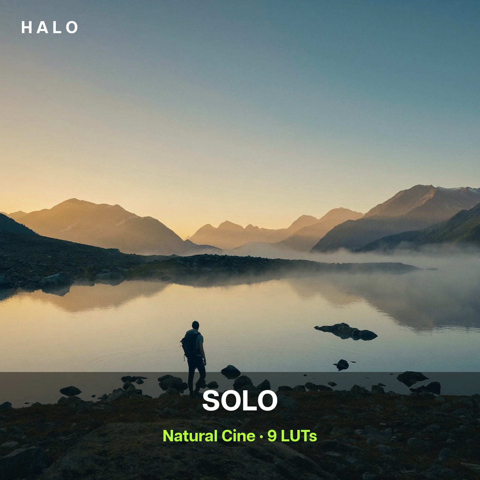 HALO SOLO — Natural Cine, 9 LUTs calibrées caméra
