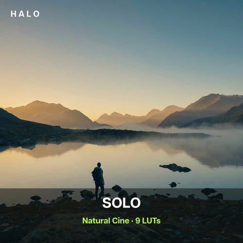 HALO SOLO — Natural Cine, 9 LUTs calibrées caméra